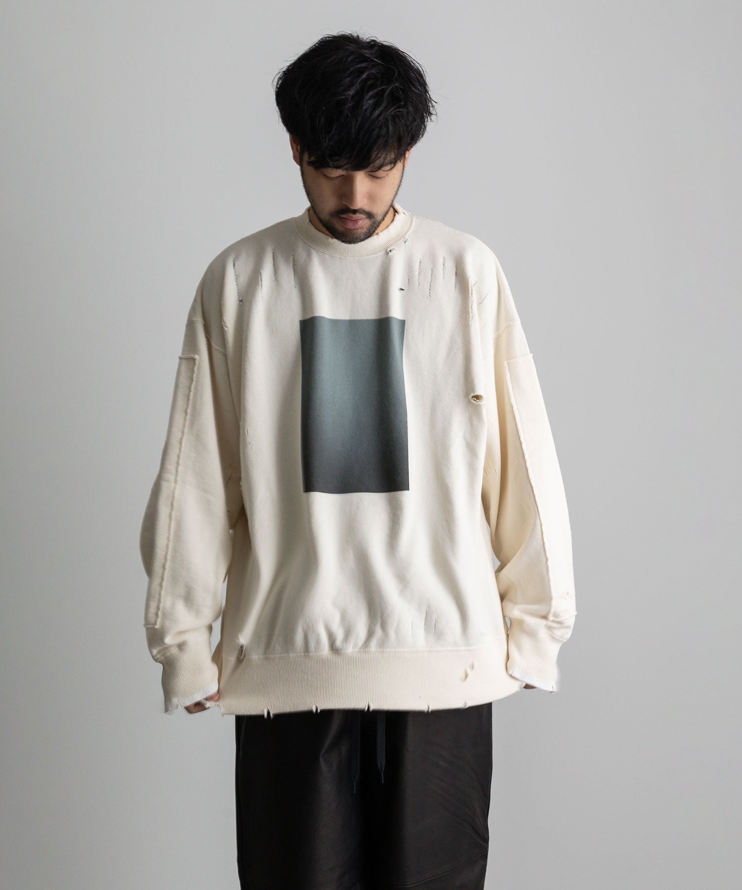 stein ARCHIVE V NECK SWEAT LS グリーン S