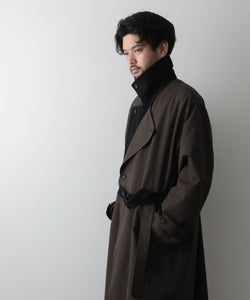 stein / シュタイン】DOUBLE LAPELED DOUBLE BREASTED COAT - MILITARY