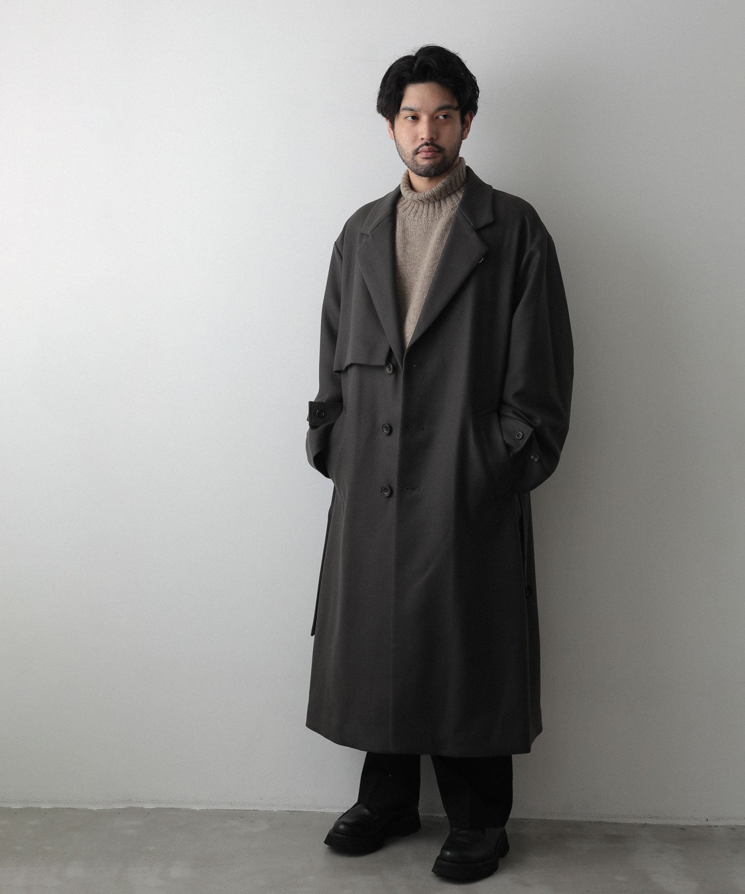 stein（シュタイン） LAY CHESTER COAT カーキ-