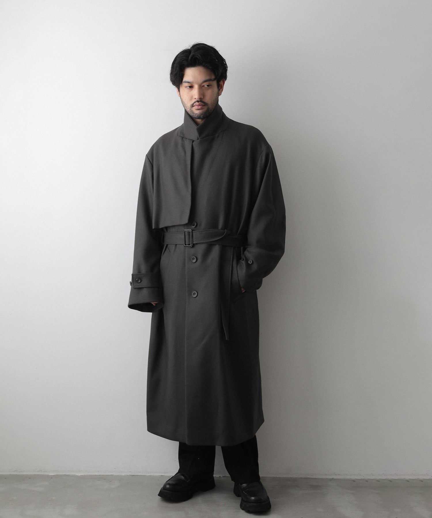 【stein】シュタイン LAY CHESTER COAT サイズS ネイビー