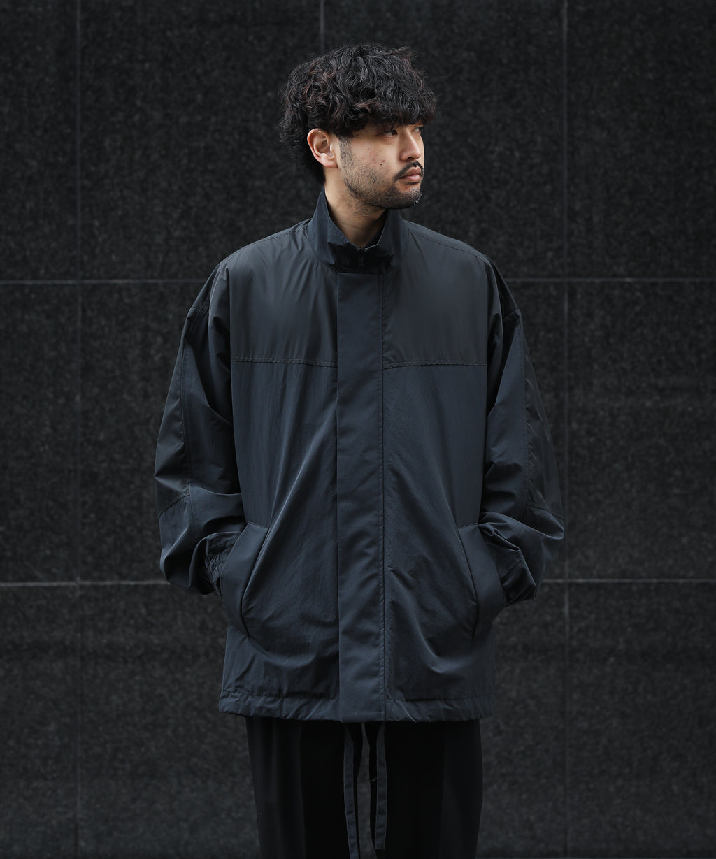 期間限定30％OFF! stein OVERSIZED ネイビー JACKET WINDBREAKER ...