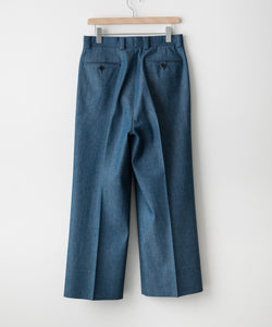 INTÉRIM】10oz BLUE SHUTTLE DENIM 1-TUCK BAGGY SLACKS | 公式通販