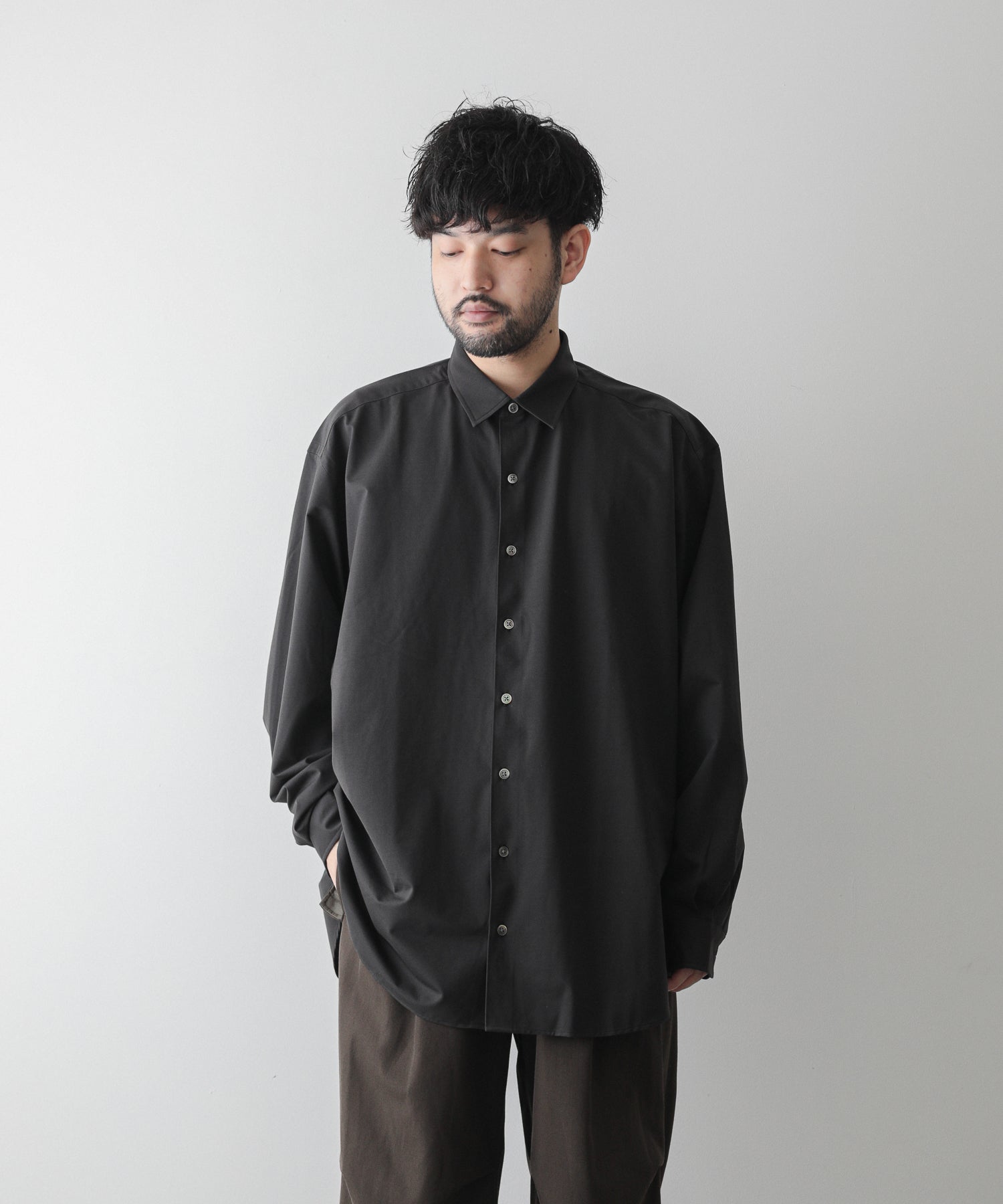 KANEMASA DRESS KNIT SHIRT LOOSE FIT | eclipseseal.com