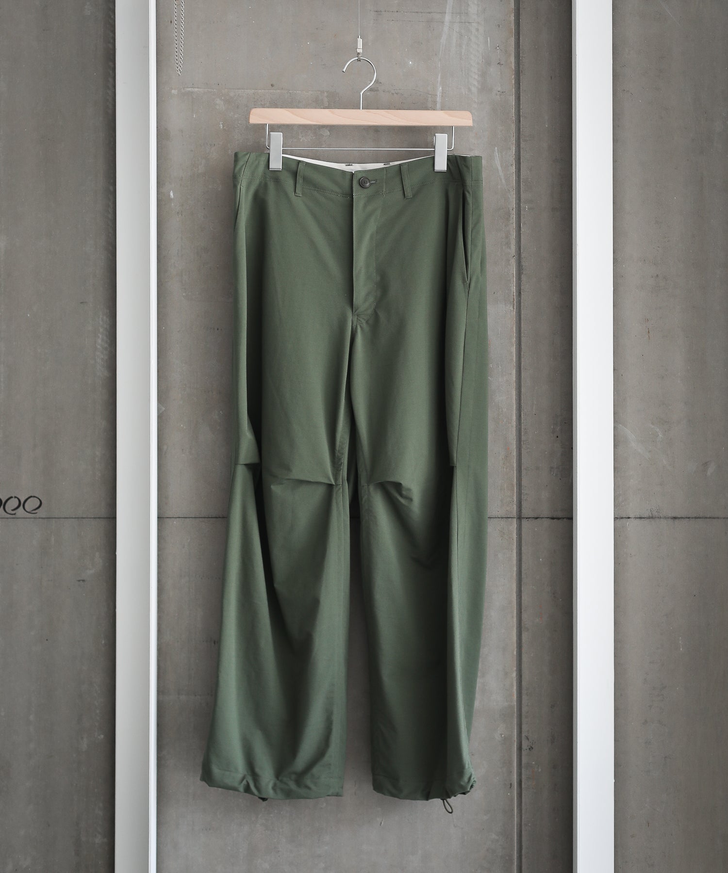 KANEMASA】TYPEWRITER KNIT TECHNO OVER PANTS - GREEN – session