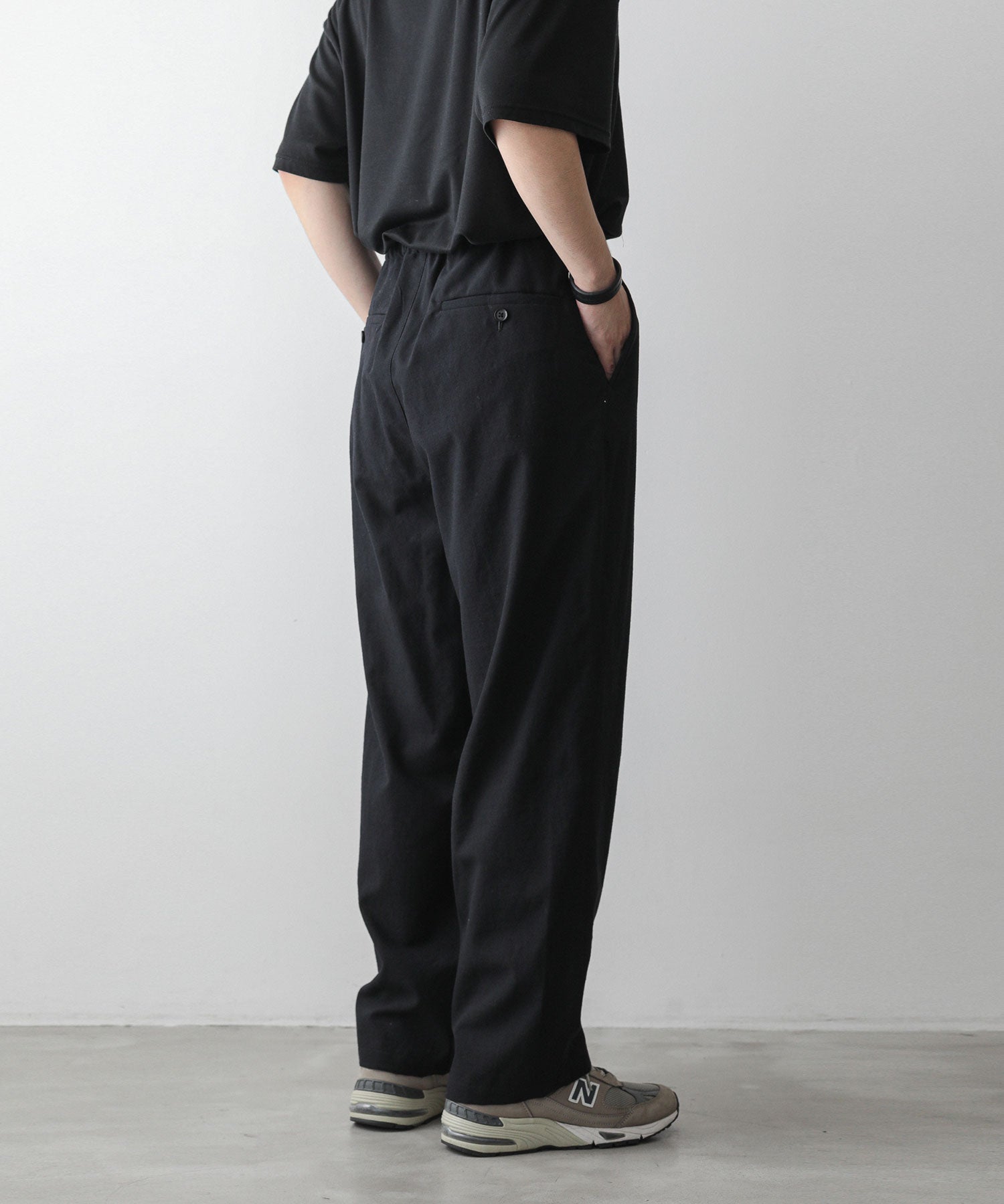 stein】WIDE DRAWSTRING TROUSERS - BLACK | 公式通販サイト session