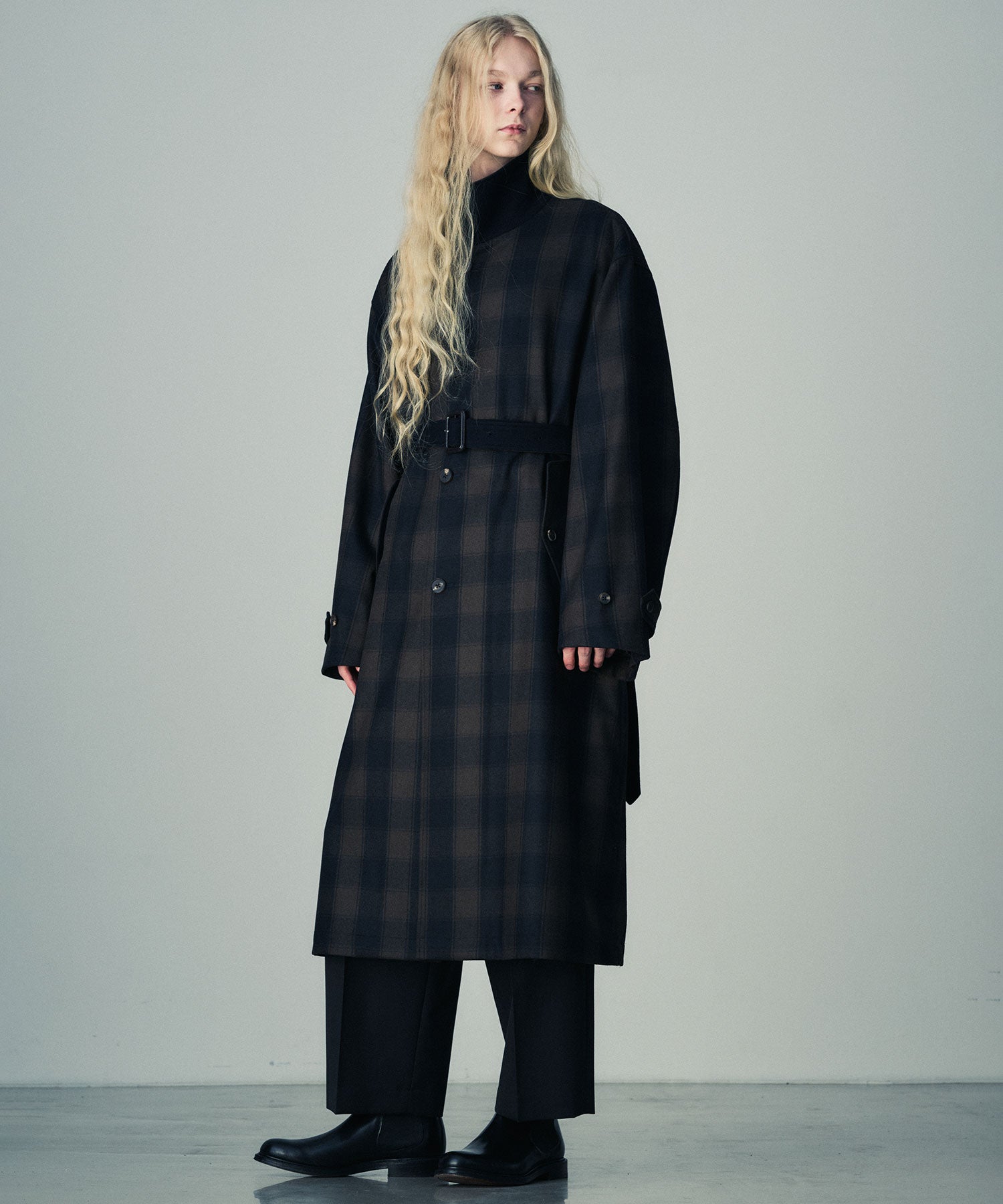 stein】OVERLAPPED BALMACAAN COAT - BLOCK CHECK | 公式通販サイト