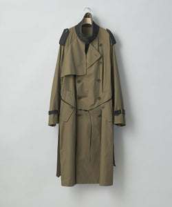 stein】OVERSIZED CONTRAST TRENCH COAT - DARK BEIGE | 公式通販