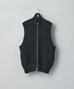 stein / シュタイン】OVERSIZED DRIVERS KNIT ZIP VEST - BLACK | 公式