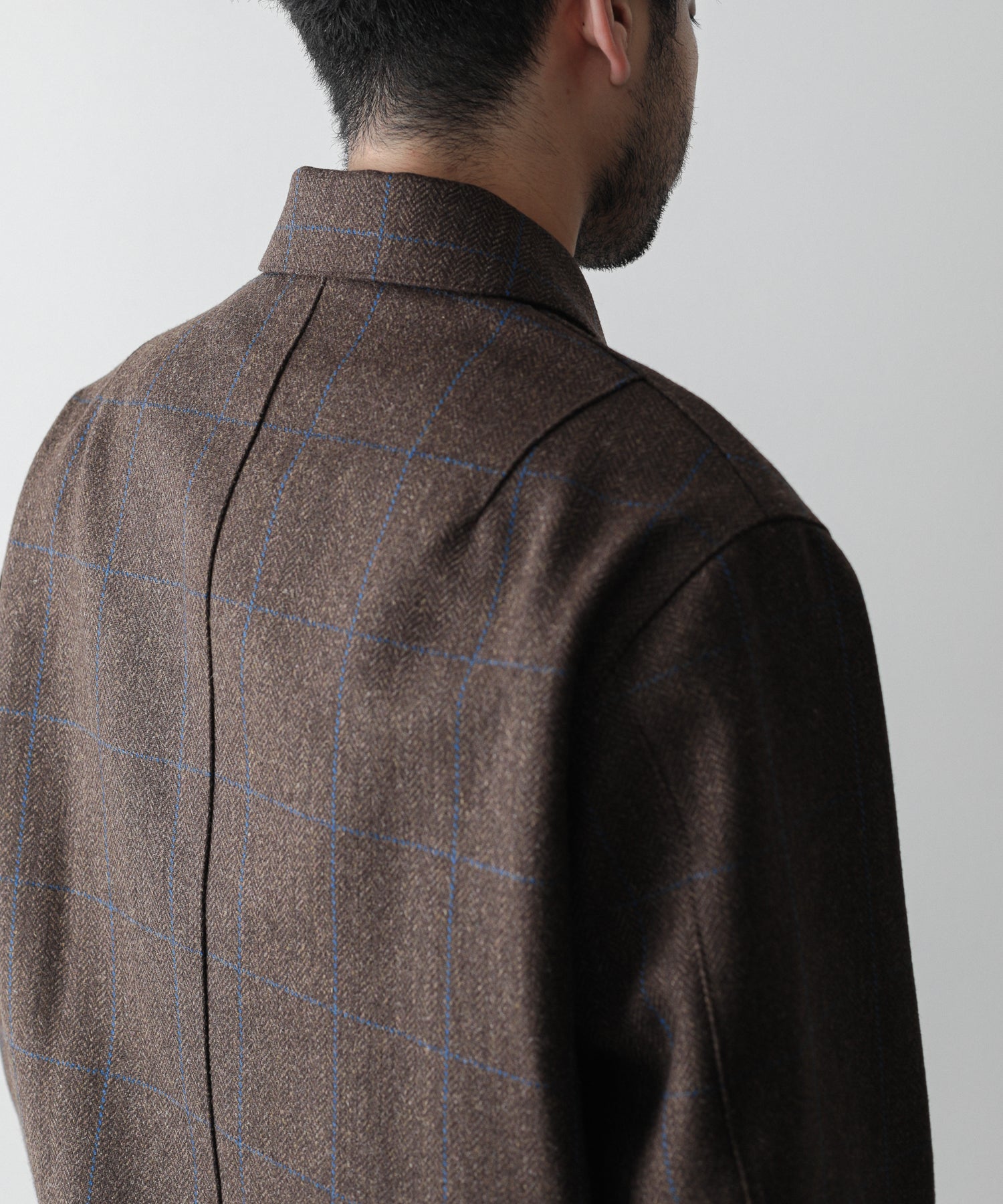 INTERIM/インテリム/LOVAT TWEED HARRINGTON JACKET/5/ウール/BRW