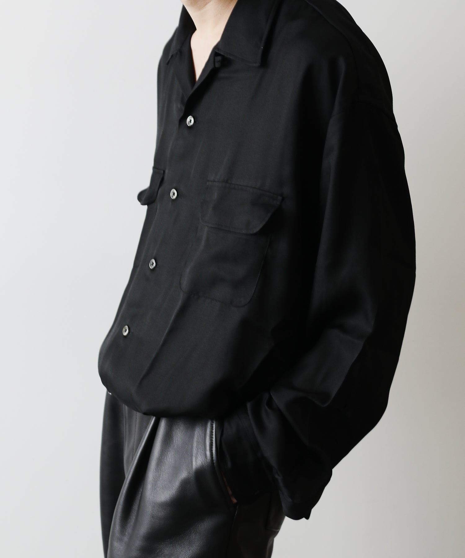 INTÉRIM】HYPER BIG SILK RAYON OPEN COLLAR SHIRT | 公式通販サイト