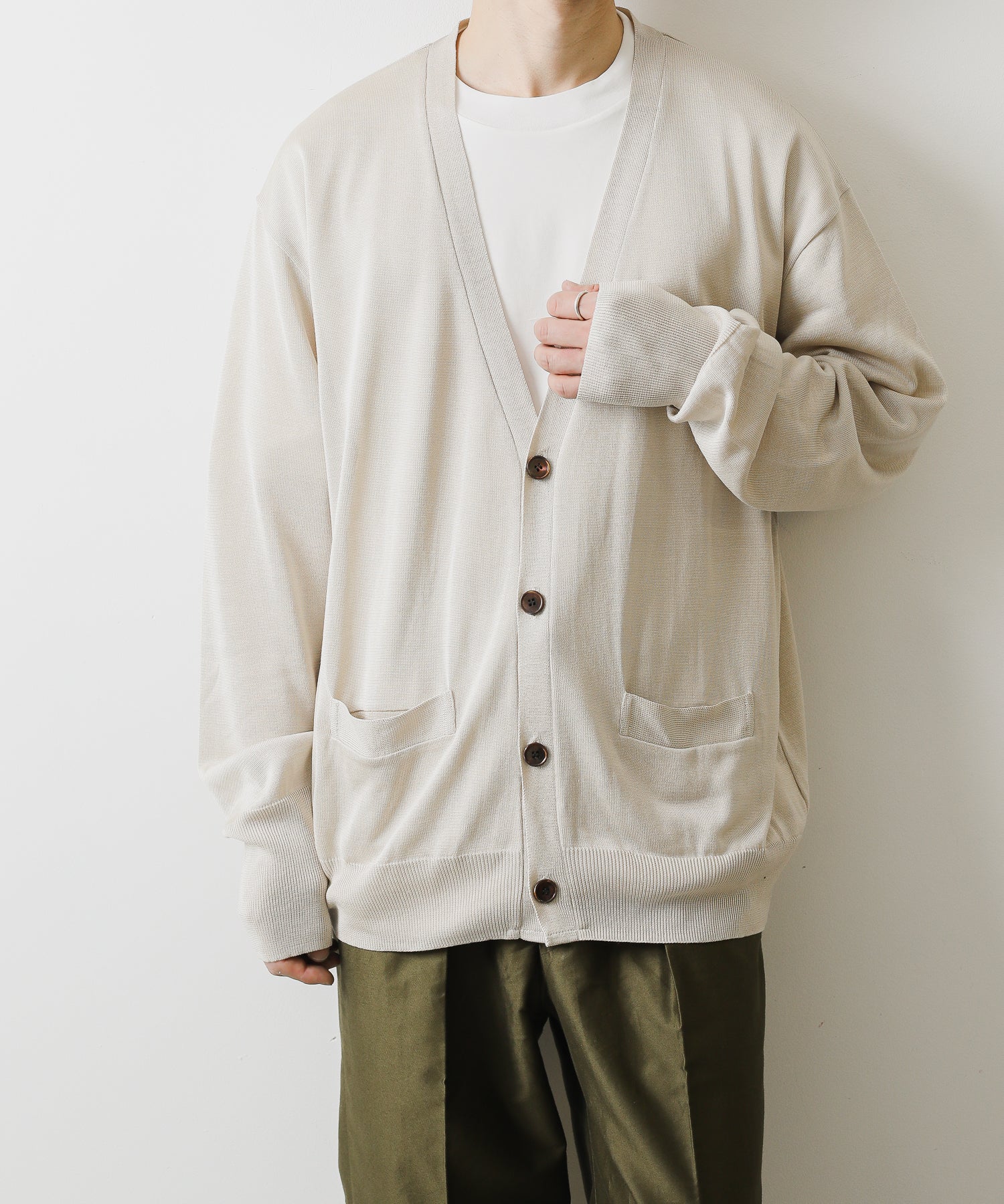 値下げ INTÉRIM SILK 100% CARDIGAN | www.ofa.sg