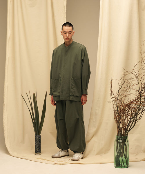 KANEMASA】TYPEWRITER KNIT TECHNO OVER PANTS - GREEN – session