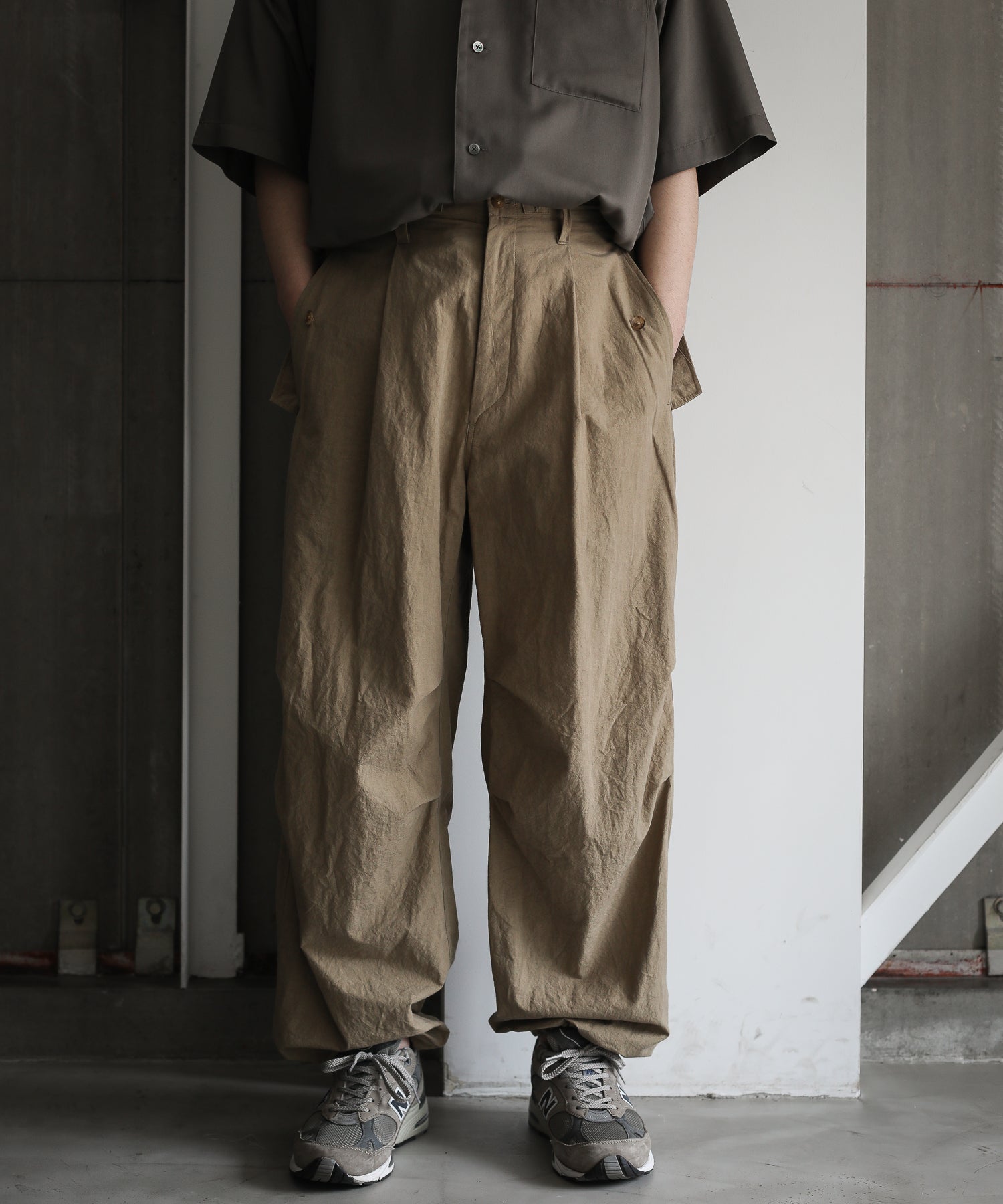 販壳・価格比較 stein 1LDK別注 MILITARY WIDE OVER TROUSERS