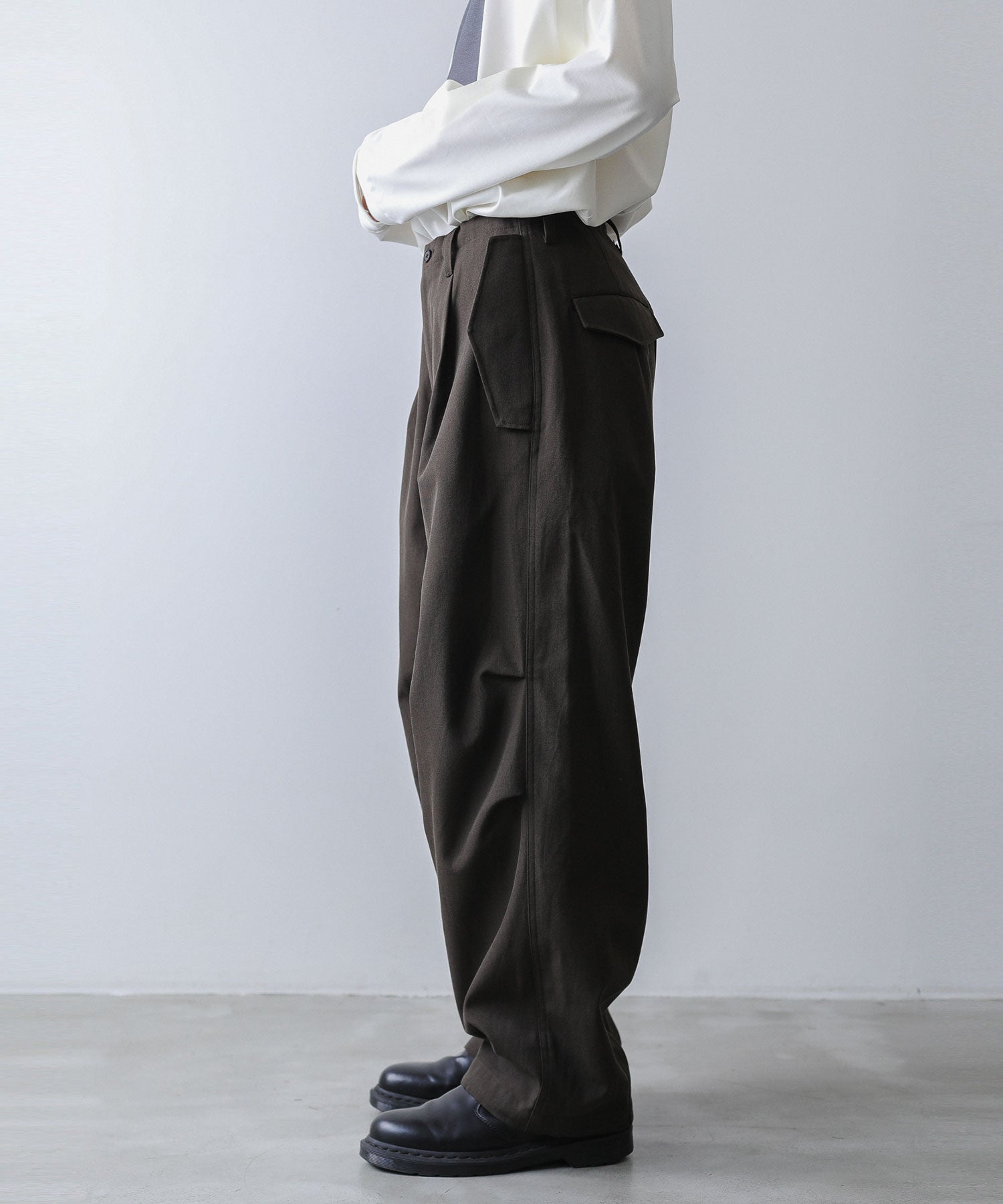 22aw stein Military Wide Over Trousers - ワークパンツ