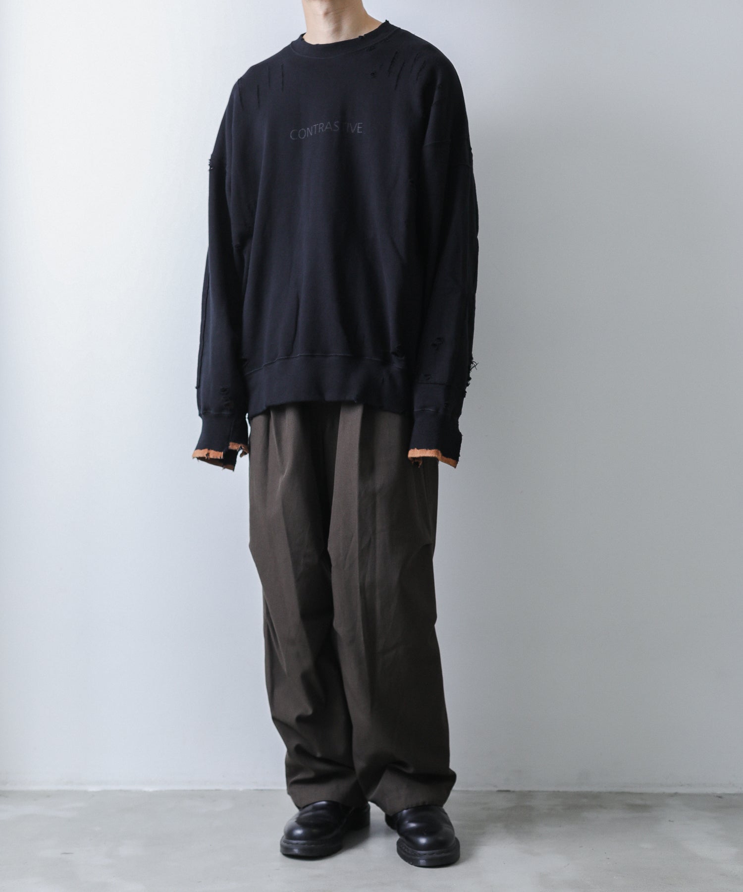 stein OVERSIZED REBUILD SWEAT LS Black