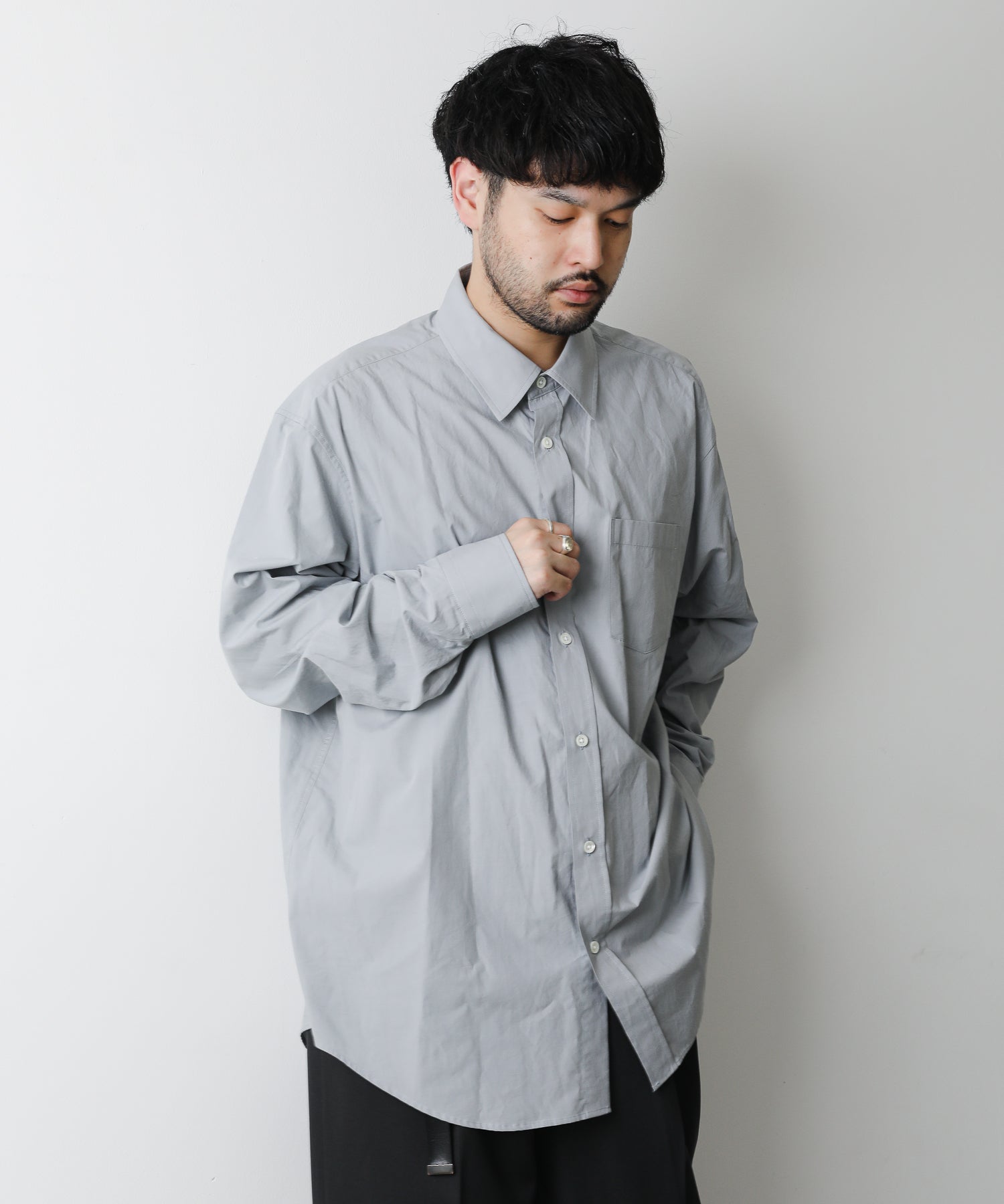 stein 22aw OVERSIZED STANDARD SHIRT | www.jarussi.com.br