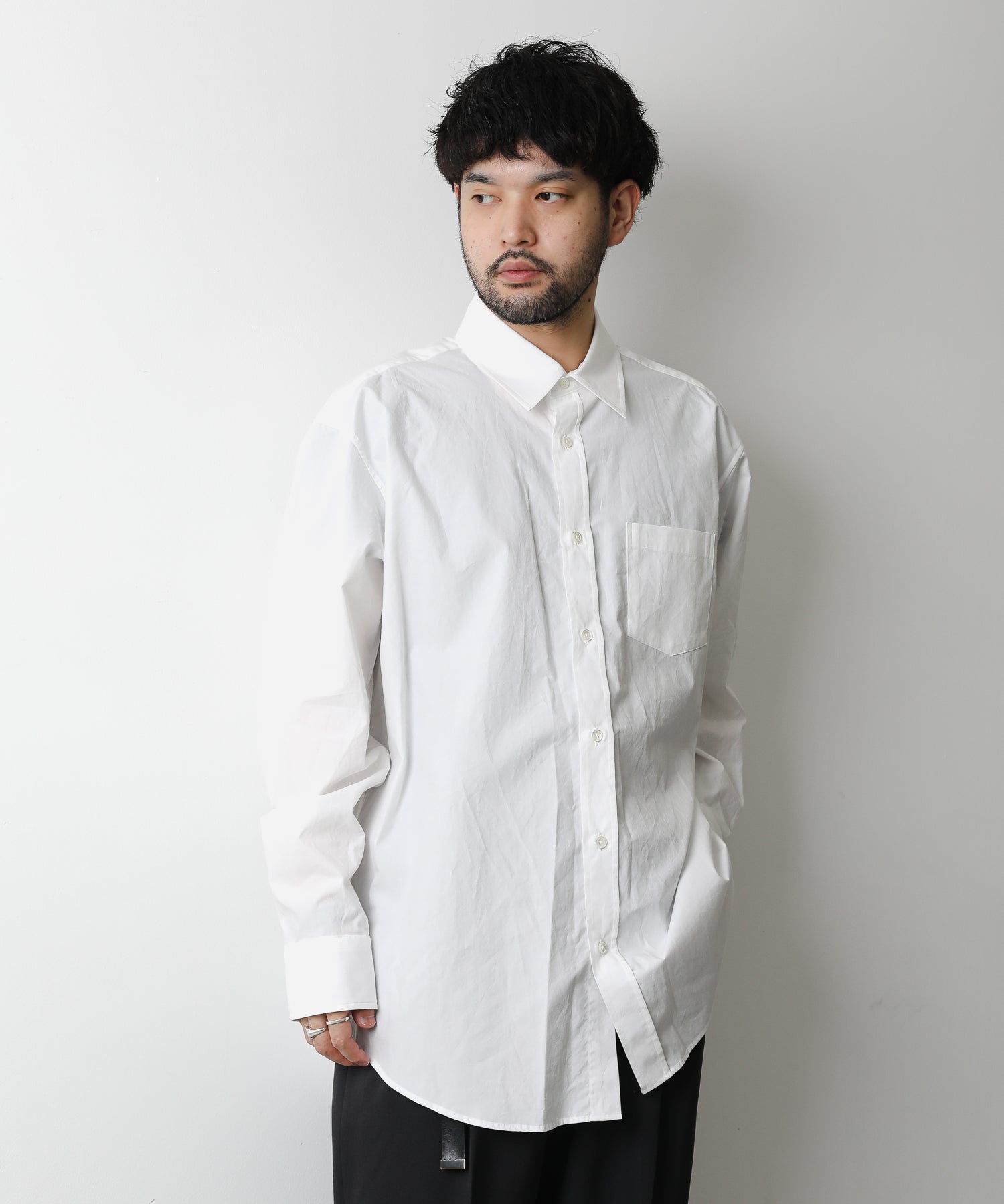 Maison Margiela 20SS 開襟シャツ ホワイト-