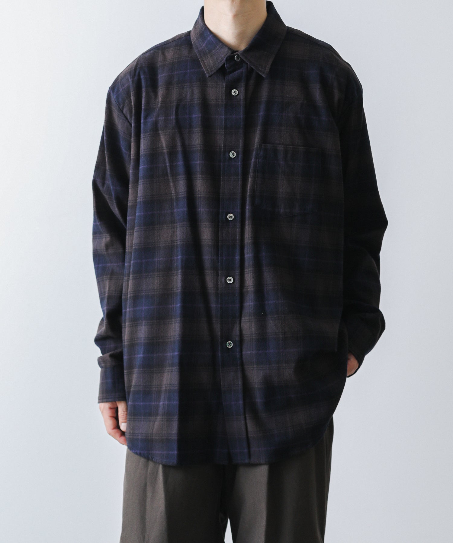 stein】OVERSIZED COTTON FLANNEL SHIRT | 公式通販サイト session