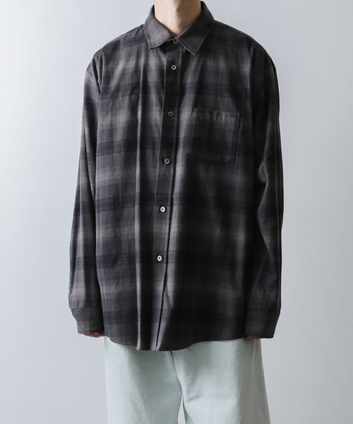 stein OVERSIZED COTTON FLANNEL SHIRT-