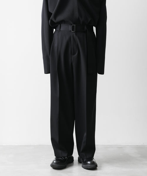 stein】BELTED WIDE STRAIGHT TROUSERS | 公式通販サイト session