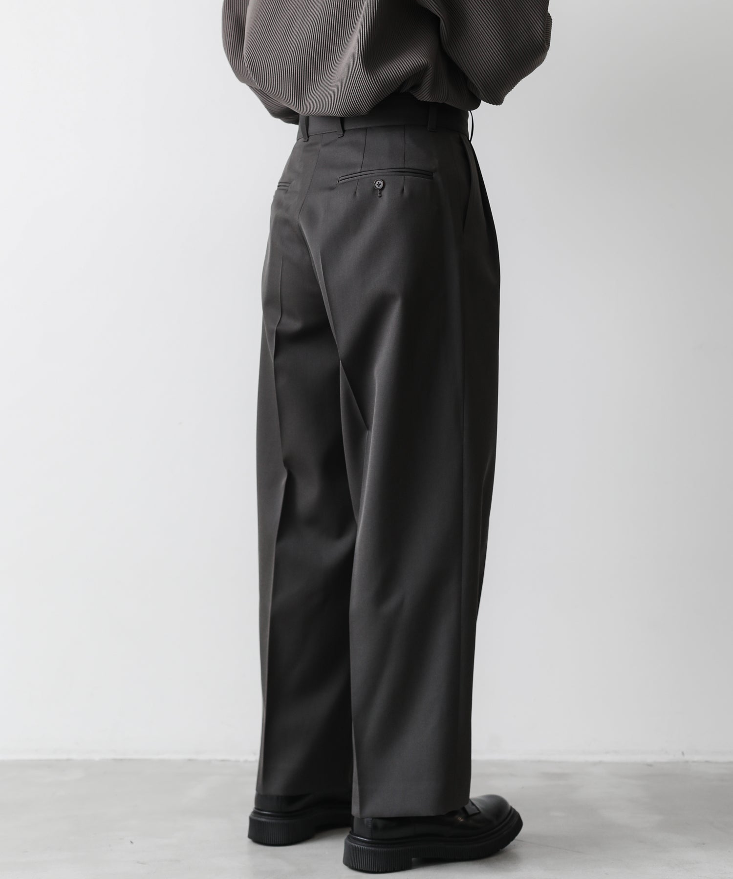 stein Belted Wide Straight Trousers S290Supe