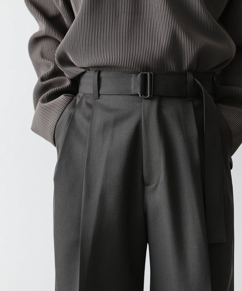 販売のものです Stein BELTED WIDE STRAIGHT TROUSER パンツ radimmune.com