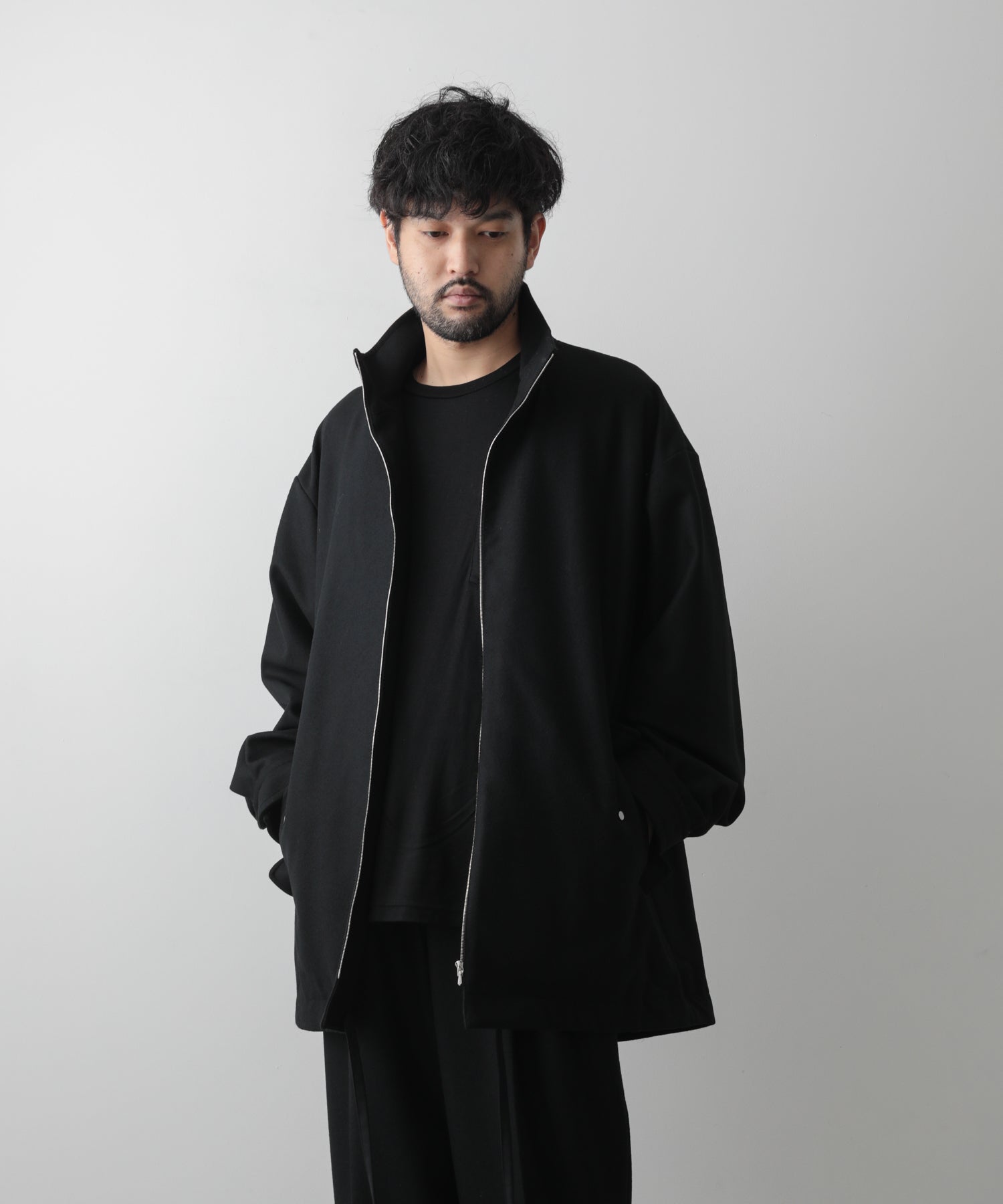 送料無料（北海道・沖縄県除く！） stein Melton Zip Half Coat 22AW