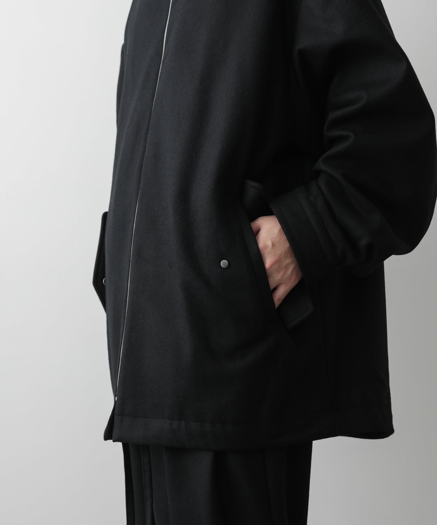 stein Melton Zip Half Coat | myglobaltax.com