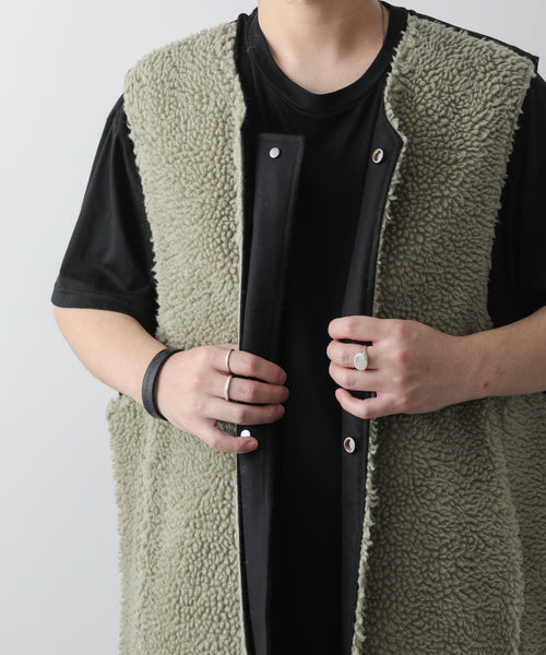 16000円高い 順 限定版特典 stein WOOL BOA REVERSIBLE VEST トップス