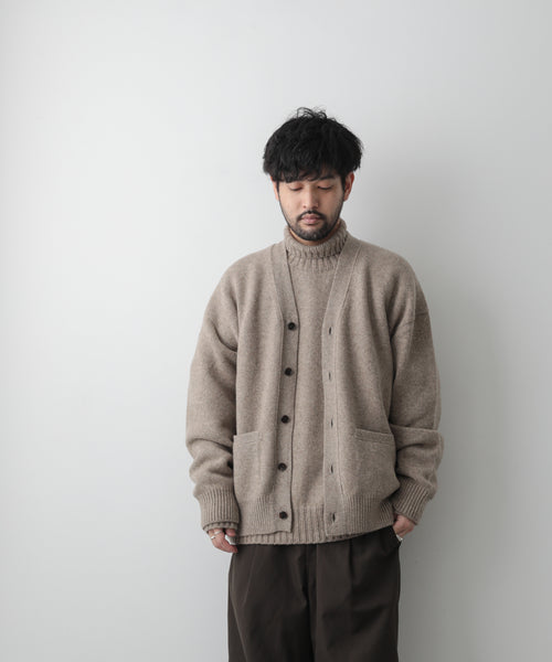 EX FINE LAMBS LOOSE HIGH NECK KNIT LS - トップス