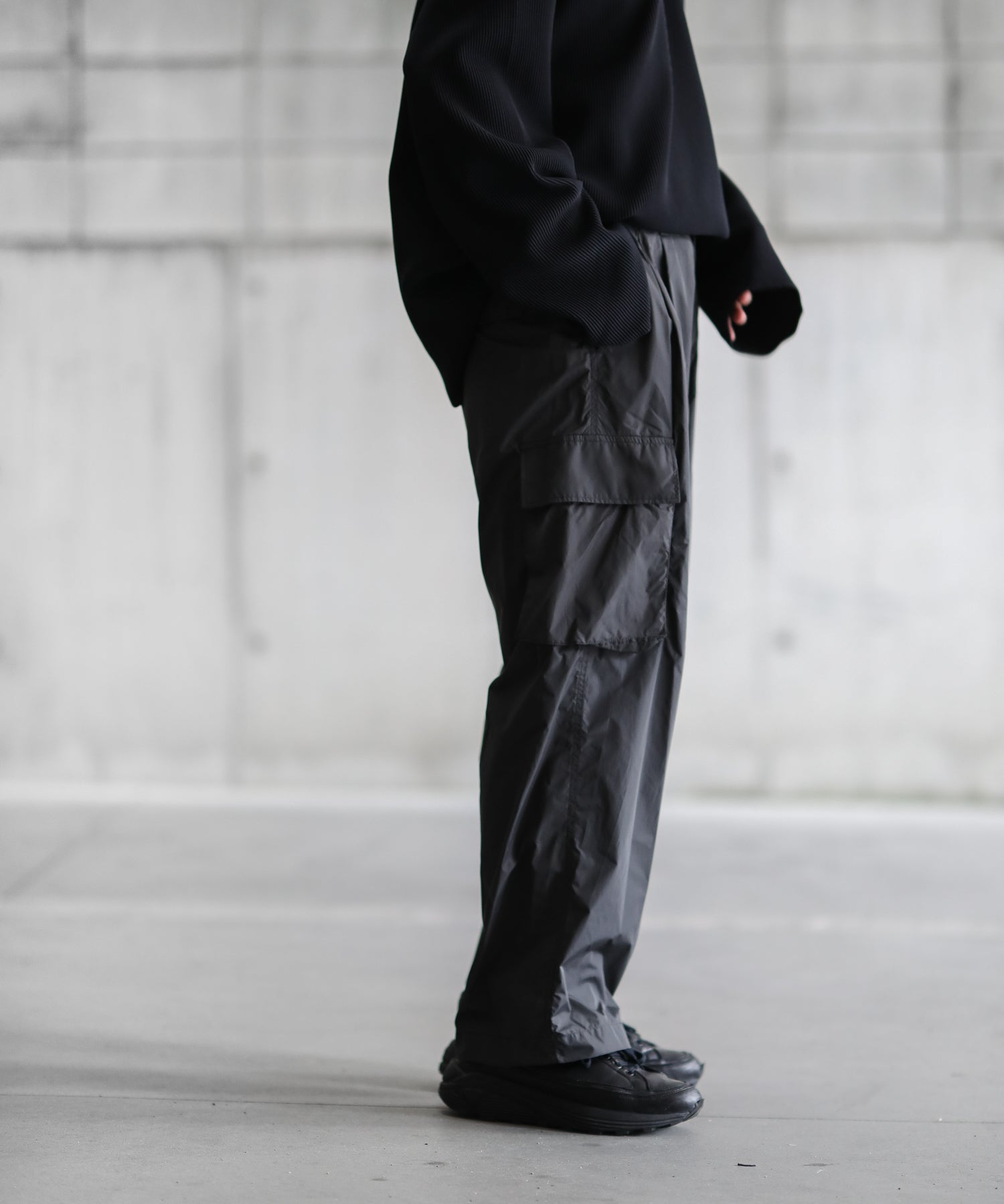 stein NYLON MILITARY WIDE TROUSERS-