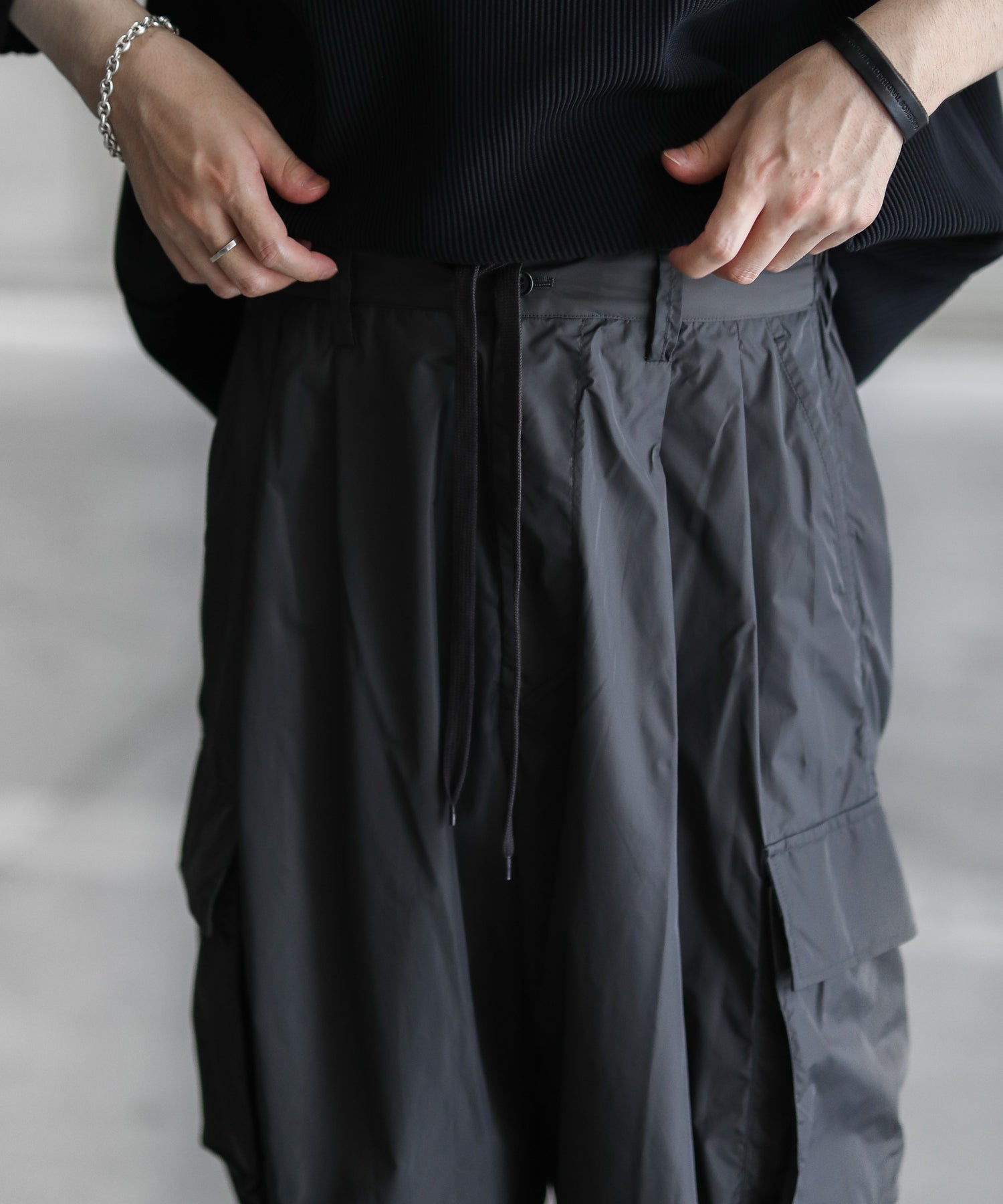 stein NIYON MILITARY WIDE TROUSERS - パンツ