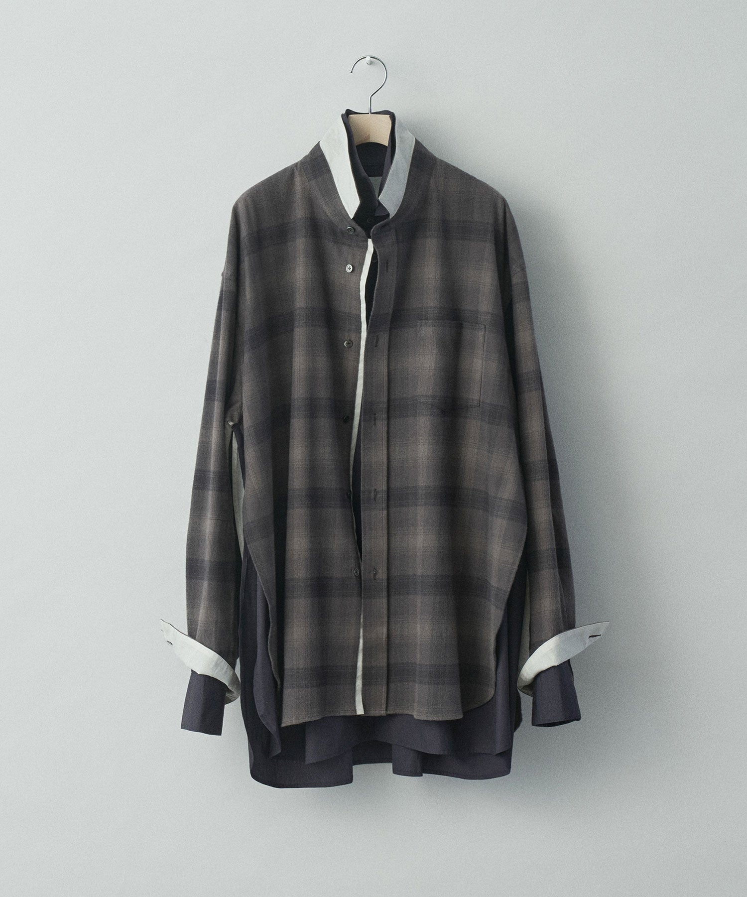 ベルギー製 stein OVERSIZED LAYERED FLANNEL SHIRT - 通販