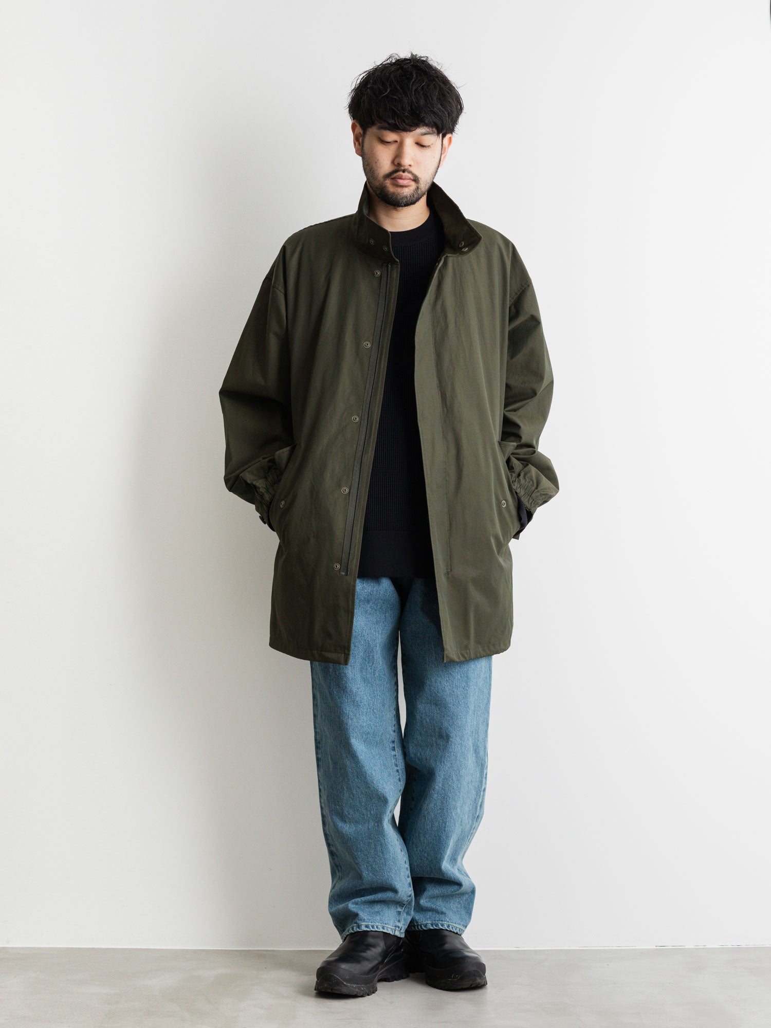 stein 23ss Reversible Mods Coat black - モッズコート