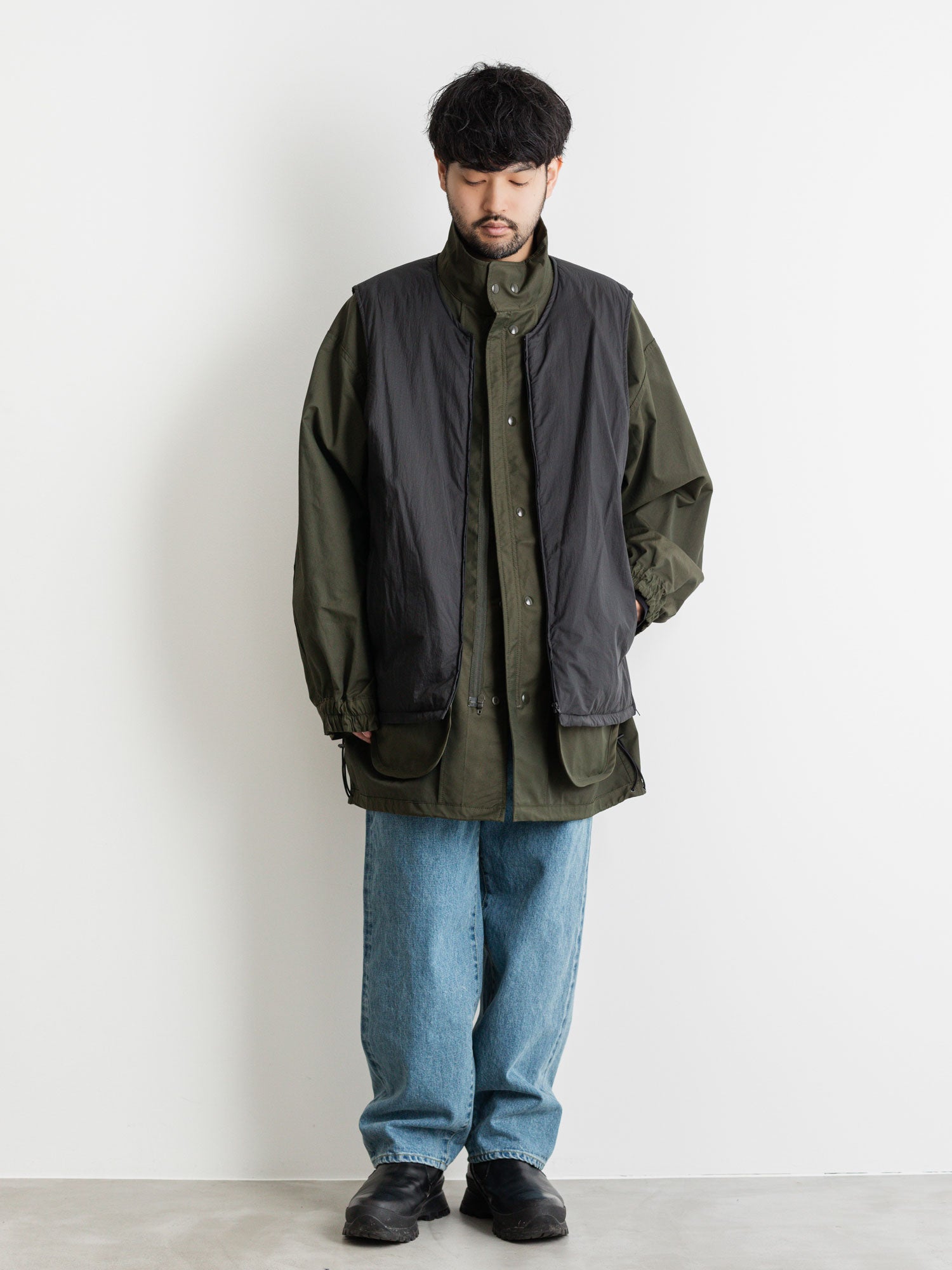 stein / シュタイン】REVERSIBLE MODS COAT - MILITARY KHAKI | 公式