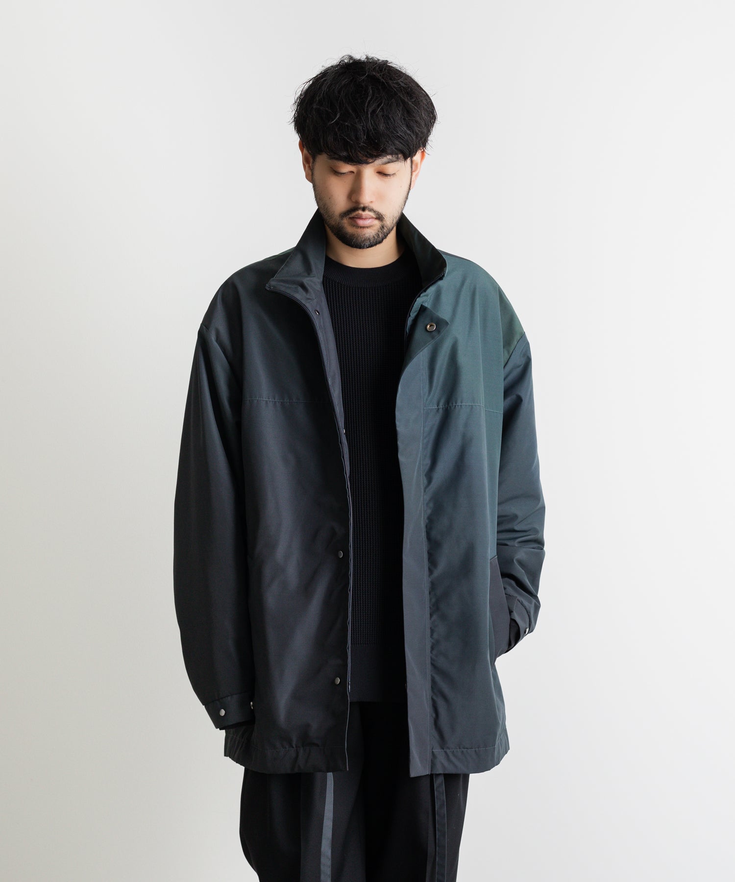 stein / シュタイン】OVERSIZED ZIP UP HALF COAT - GRADATION | 公式