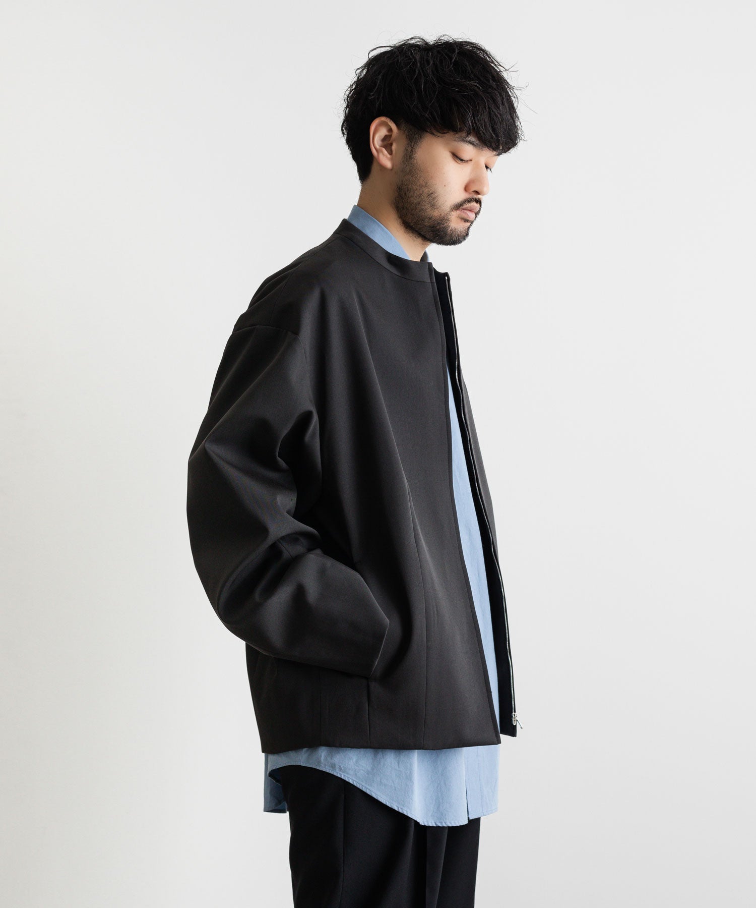 和風 ANGULAR ZIP JACKET (black) - 通販 - icetran.com.br