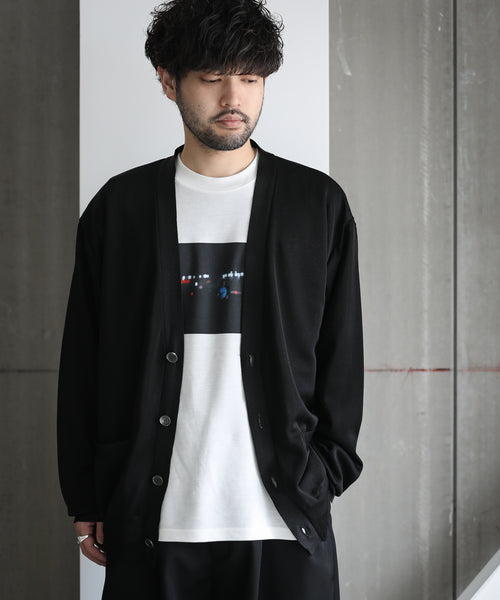 【INTÉRIM】RAW SILK 100% CARDIGAN