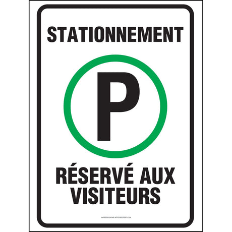 Affiche de stationnement interdit: Vignettes seulement, remorquage à vos  frais