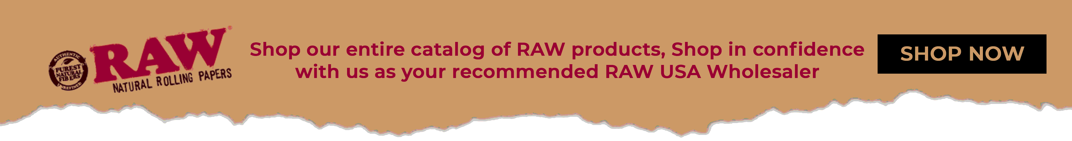 Raw product banner