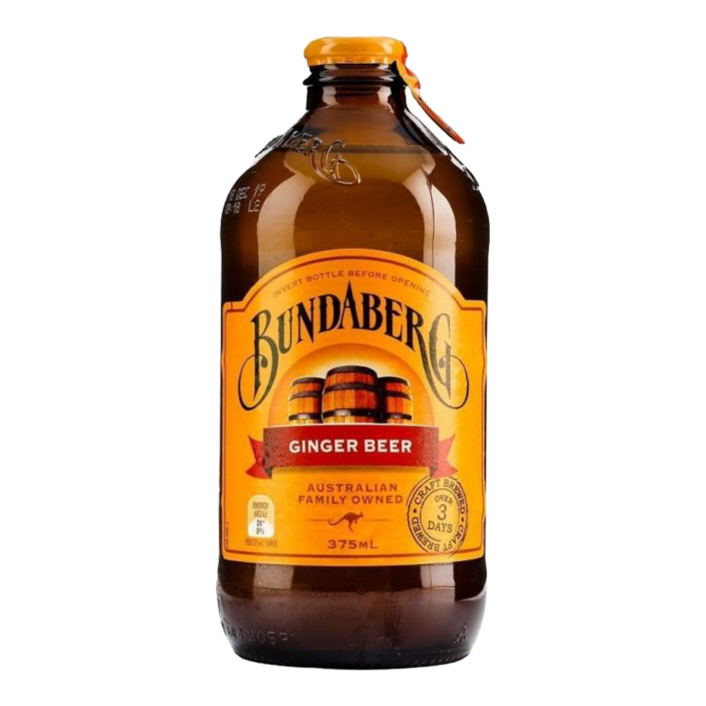 Image of Bundaberg Ginger Beer (Australian) - 12.6fl oz (375ml) o m o T 