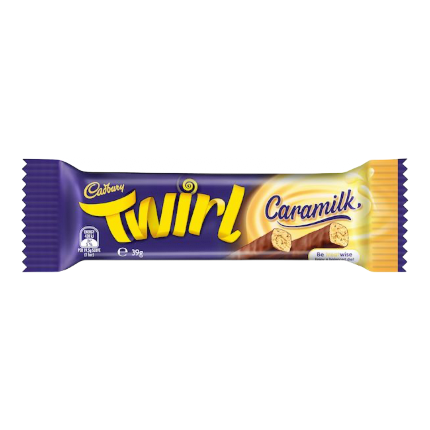 Image of Cadbury Caramilk Twirl (Australia) - 1.3oz (39g) 1 L T 