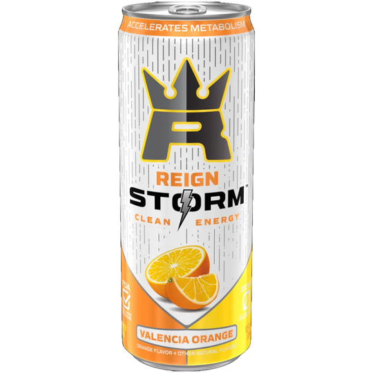 Reign Storm Valencia Orange Sugar Free Clean Energy Drink - 12fl.oz (355ml) Image 1