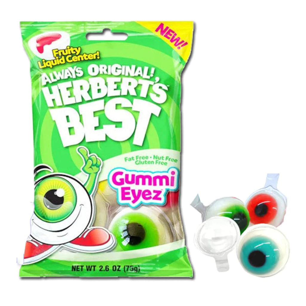 Herberts Best Gummi Eyez Peg Bag 26oz 75g Poppin Candy 6064