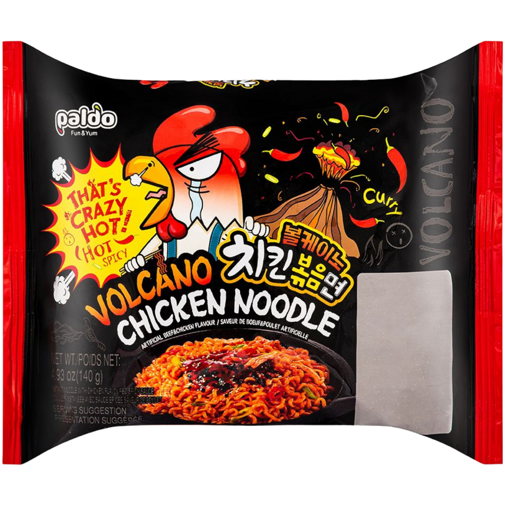 Paldo Volcano Chicken Noodles Beef And Chicken Flavour 4 93oz 140g