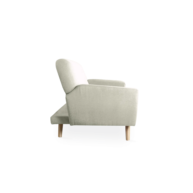 Beige Fabric Sofa Bed 2 Seats | Northdeco