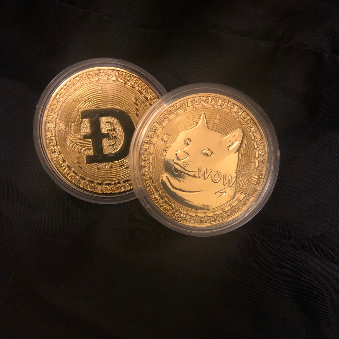 Physical Dogecoin Collectible Souvenir 2 Pack for Doge