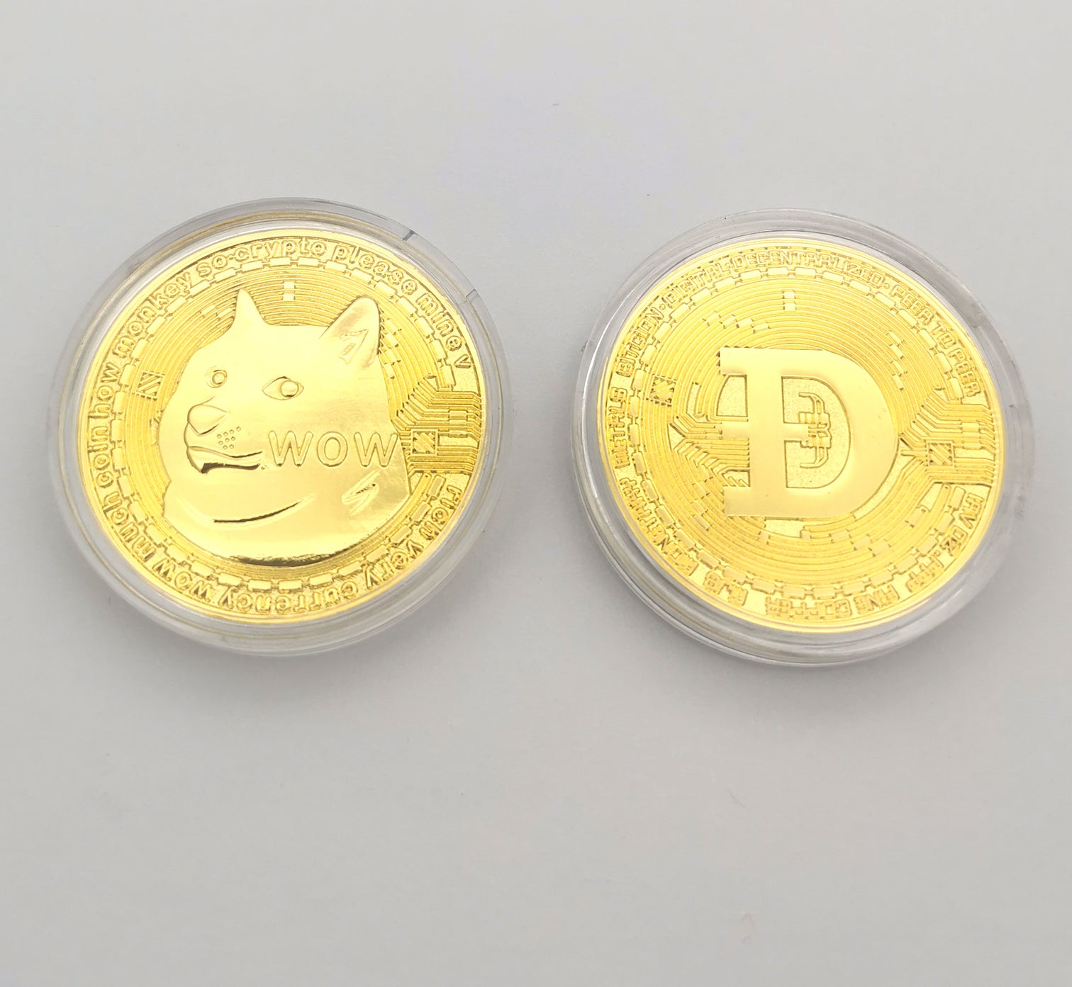Physical Dogecoin Collectible Souvenir 2 Pack for Doge