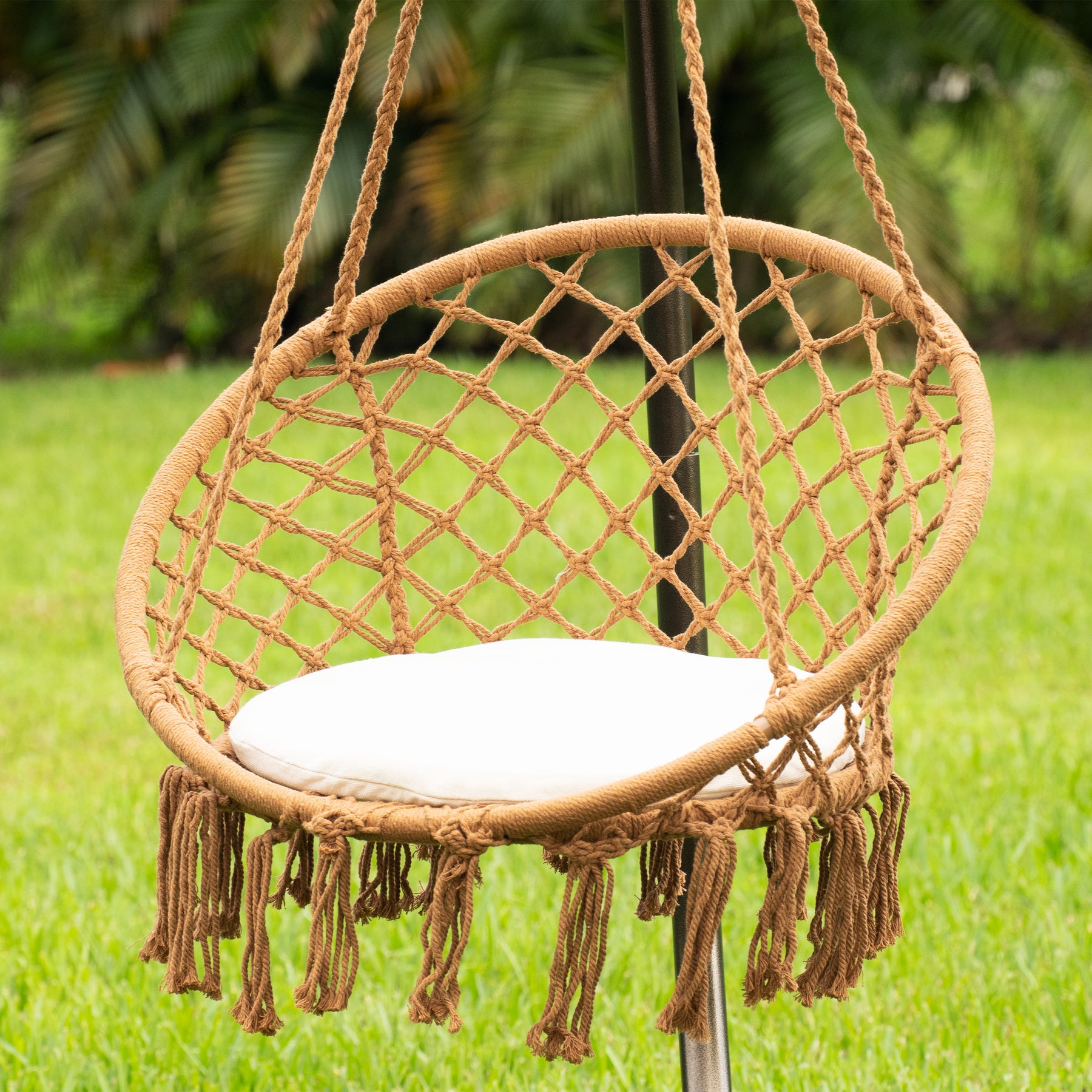 bliss macrame hanging hammock chair