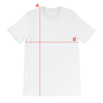 Product Measurement t-shirt